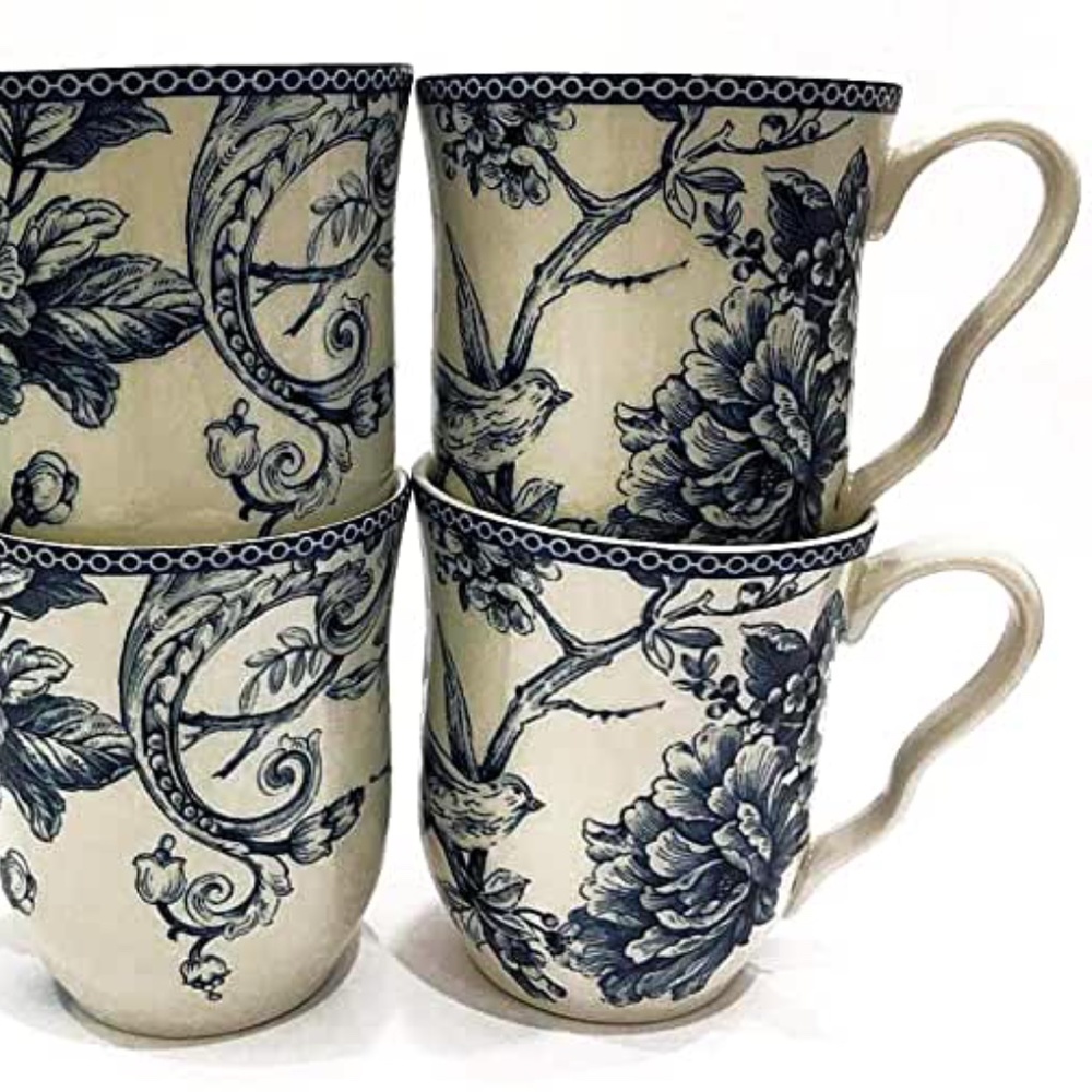 222 Fifth ADELAIDE Light Green & Silver Fine China